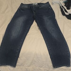 Stylish Dark Blue Women's Flare Jeans